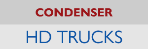 Condenser for heavy duty truck